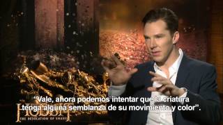 La Desolación de Smaug  Entrevista a Benedict Cumberbatch subtitulada en español [upl. by Ysnap]