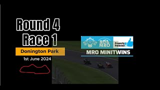 Bemsee Donington Park Race 10 Saturday BMCRC MRO Minitwins 1st June 2024 [upl. by Ibur]