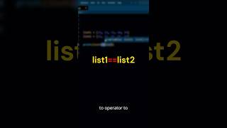 Use This Trick to Compare Unordered Lists  pythontricks [upl. by Arahas]