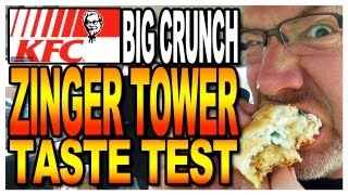 KFC  The Big Crunch Zinger Tower Review [upl. by Avitzur]