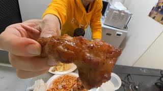 ASMR ピザ スパゲティ ローストチキン ハンバーグampエビフライ弁当 ポテチを爆食してみた【咀嚼音】 [upl. by Cohn]