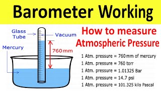 Mercury Barometer Working  Atmospheric Pressure Measurement  Fluid Mechanics  Shubham Kola [upl. by Selene]