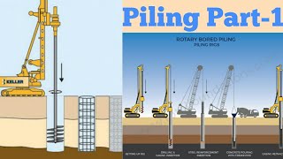 56  Piling work construction Cast in situ Pile Foundation Rig Machine Civil Engineer Success555 [upl. by Chavez]