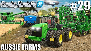 Planting SOYBEANS with JOHN DEERE  P576 AIR DRILL  Aussie Farms 22  Farming Simulator 22 [upl. by Gnahc]