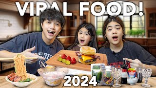 Trying VIRAL TikTok FOOD 2024 Try nyo  Ranz and Niana ft Natalia [upl. by Lejeune]