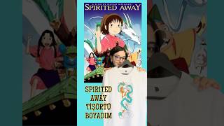 Spirited Away Haku Tişörtü Boyadım🐉 spiritedaway hayaomiyazaki anime meyzileyoutubeshorts diy [upl. by Yael]