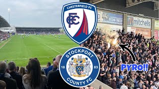 CRUCIAL WIN PUTS TITLE IN IN OUR HANDS  Stockport County vs Chesterfield Match Day Vlog [upl. by Fanning]