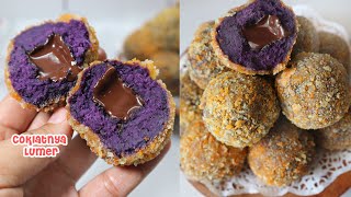 RESEP UBI CRISPY ISI COKLAT LUMER  Camilan Enak dan Praktis [upl. by Nalaf]