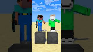 Dream vs Herobrine in Lucky Mine Challenge [upl. by Aniled]