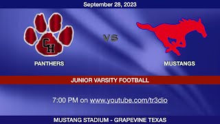 Texas High School Football  JV  Mustangs vs Panthers  730 pm  September 28 2023 [upl. by Aivil]