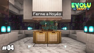 Jai construit une ÉNORME FERME A NOYÉS   Evolucraft V4 4  Minecraft survie SemiRP [upl. by Dwane]