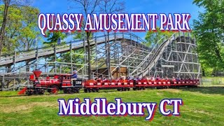 Quassy amusement park 2024 [upl. by Ecnerrat629]