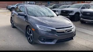 2017 Honda Civic Sedan Touring  Modern Steel Metallic [upl. by Osrock636]