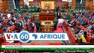 VOA60 Afrique  Kenya Burkina Faso RDC Ghana [upl. by Ynatsed156]