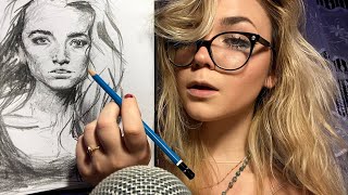 ASMR Drawing Your Portrait Roleplay [upl. by Okiam]