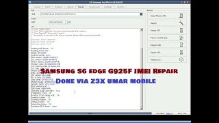 Samsung S6 edge G925F IMEI Restore done By Z3X [upl. by Flss925]