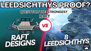 ARK Survival Ascended  Raft Designs vs 8 Leedsichthys  Leed Resistant Rafts  How to Build [upl. by Nyroc]