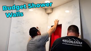 Epoxy Shower Walls Installation Tips amp Tricks [upl. by Arria698]