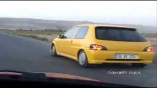 Peugeot 106 GTI vs Honda Civic EK VTI Rolling [upl. by Notlrak]