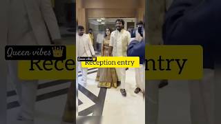 vaisu reception entry vera level 😍wedding trending shortvideo [upl. by Oba859]