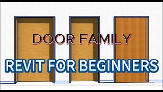 Revit Door Family  Revit for beginners  Creating Doors Family  How to Create Door Family [upl. by Mickie335]