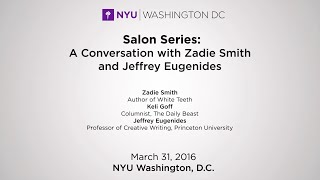 Salon Series A Conversation with Zadie Smith and Jeffrey Eugenides [upl. by Leizo]