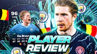 4⭐5⭐ 96 TOTS MOMENTS DE BRUYNE PLAYER REVIEW  FC 24 Ultimate Team [upl. by Mcmath]