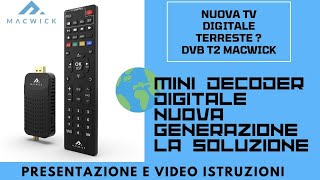 DECODER Digitale Terrestre DVBT2 HD MACWICK su Amazon  Guida Completa Installazione e Funzioni [upl. by Mcquade380]