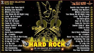 Top 100 Greatest Hard Rock 80s 90s Playlist 🎛 Heavy Metal 🎚 Nirvana Metallica Bon Jovi ACDC [upl. by Slaohcin]