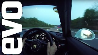 Porsche 911R at 200mph  evo DIARIES [upl. by Thom600]