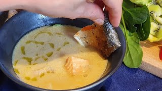 وجبه سمك جديده لذيذهCreamy fish soupKremet fiskesuppe [upl. by Nho]