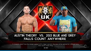 WWE 2K22 John Cena Vs Austin Theory In Falls Count Anywhere Match Gameplay On PS4 [upl. by Ahsyen]