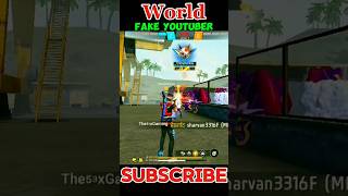 World fake YouTuber shortsfeed freefire garenafreefire [upl. by Stephan282]