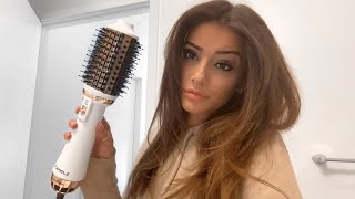 Testing Out a New ONE STEP HAIR DRYER  Gabriella Nicole [upl. by Ryann]