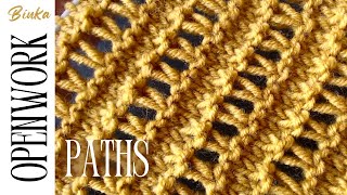 How to knit A new original knit with elegant simple openwork paths Нова пажурна плетка [upl. by Ruggiero]