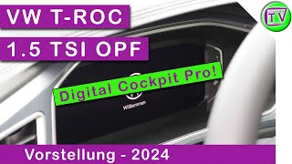 Digital Cockpit Pro im VW TROC 15 TSI OPF DSG 2024 [upl. by Nilyam]