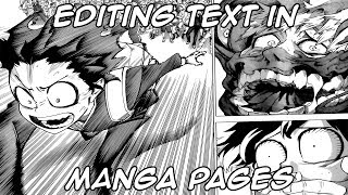 Editing Text in Manga Pages Photoshop Tutorial [upl. by Balf305]