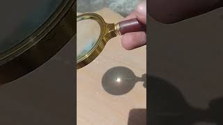 magnifying glass power magnifyingglass lifehacks experiment [upl. by Ahtiekahs86]