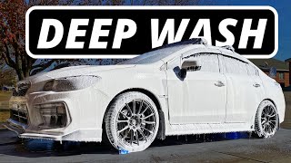 DIRTY 600HP WRX Deep Wash  Satisfying Car Detailing ASMR [upl. by Animsaj]