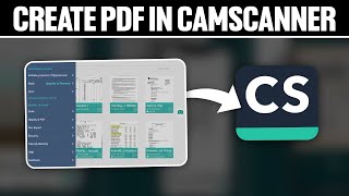 How To Create PDF in CamScanner 2024 Full Tutorial [upl. by Audwen936]