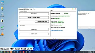 ✅🔥Huawei FRP King Tool V10  Direct HuaweiHonor FRP ResetGoogle Account Remove 2023✅ [upl. by Hoffmann]