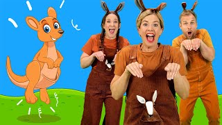 Do The Kangaroo 🦘 Kids Animal Dance Song [upl. by Nnayllas615]