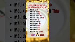 Màu sắc phong thủy may mắn theo tuổi có tuổi Thân phongthuy cuocsong phattrienbanthan [upl. by Aneerak]