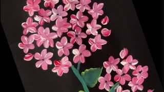 Do you also want to see the easiest floral painting process with acrylic paint  Bunch of flowers [upl. by Mouldon]