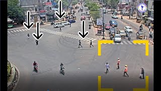 Pedestrian Safety Use pedestrian crossing Avoid jaywalking  Cyberabad Traffic Police [upl. by Renee]