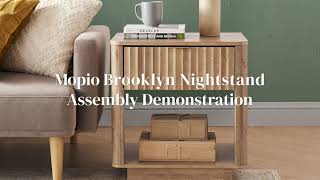 Mopio Brooklyn Nightstand Assembly Video [upl. by Earvin]