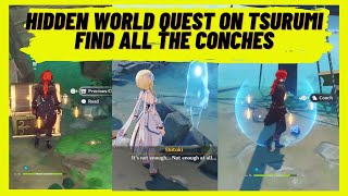 Genshin Impact  Find all the Conches  Seashells  Ghost Shitoki hidden quest all map fragments [upl. by Niwled]