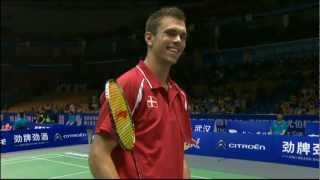 Group Day 3  Denmark JOJorgensen vs Malaysia Daren Liew  Thomas Cup 2012 [upl. by Yanahs360]