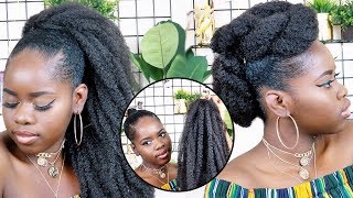 10 MINUTES 2 IN 1 UPDO  SHORT NATURAL HAIR [upl. by Lunna313]