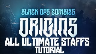 quotALL ULTIMATE STAFFSquot  FIRE ICE WIND amp LIGHTNING PUZZLES TUTORIAL ORIGINS Zombies [upl. by Atteyek251]